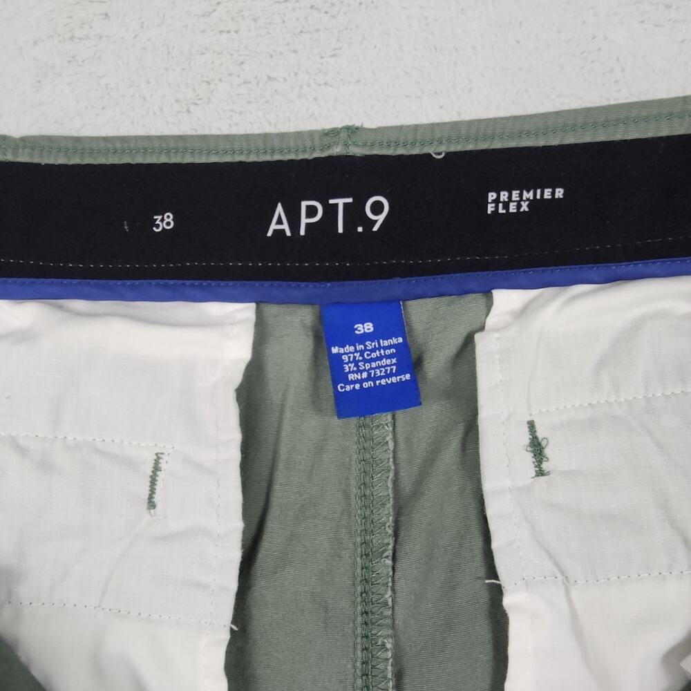 APT.9 Premier Flex Men's Size 38 (Fit 36) Casual Cargo Shorts Gray Lot Of 2 - Picture 10 of 16